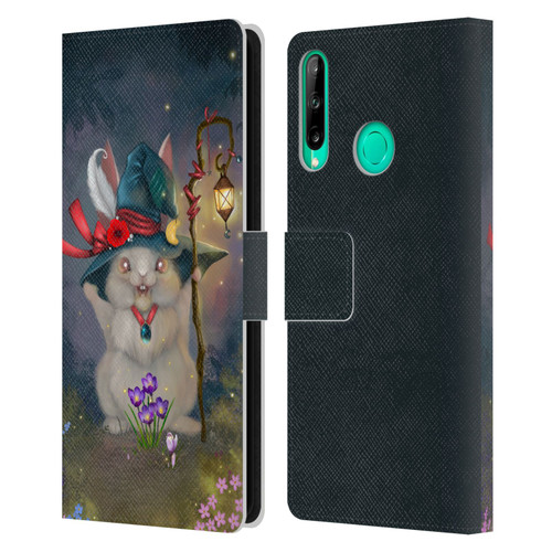 Ash Evans Graphics Magic Bunny Leather Book Wallet Case Cover For Huawei P40 lite E