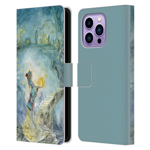 Stephanie Law Art Festival Night Leather Book Wallet Case Cover For Apple iPhone 14 Pro Max