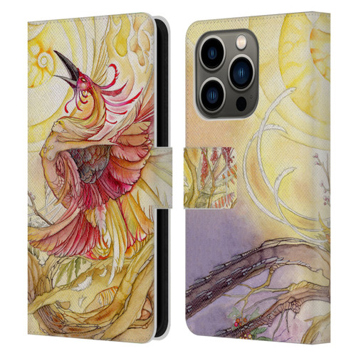 Stephanie Law Art Phoenix Leather Book Wallet Case Cover For Apple iPhone 14 Pro