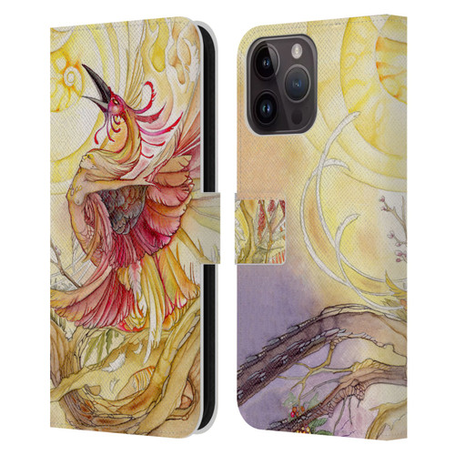 Stephanie Law Art Phoenix Leather Book Wallet Case Cover For Apple iPhone 15 Pro Max