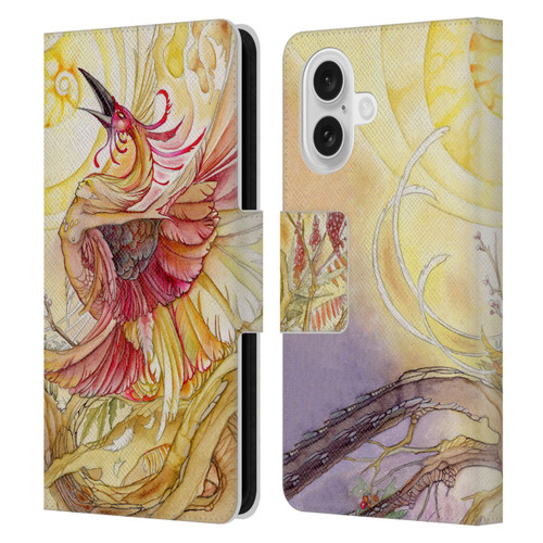 Stephanie Law Art Phoenix Leather Book Wallet Case Cover For Apple iPhone 16