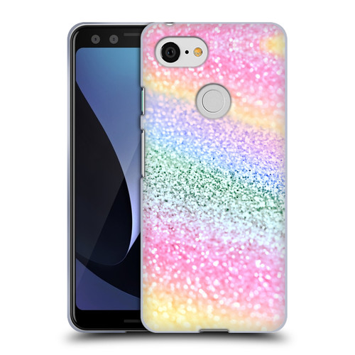 Monika Strigel Glitter Collection Unircorn Rainbow Soft Gel Case for Google Pixel 3