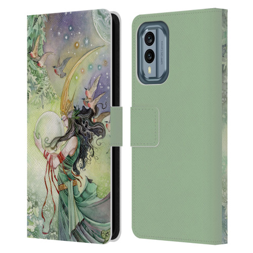 Stephanie Law Art World Leather Book Wallet Case Cover For Nokia X30