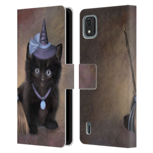Ash Evans Graphics Broomstick Leather Book Wallet Case Cover For Nokia C2 2nd Edition