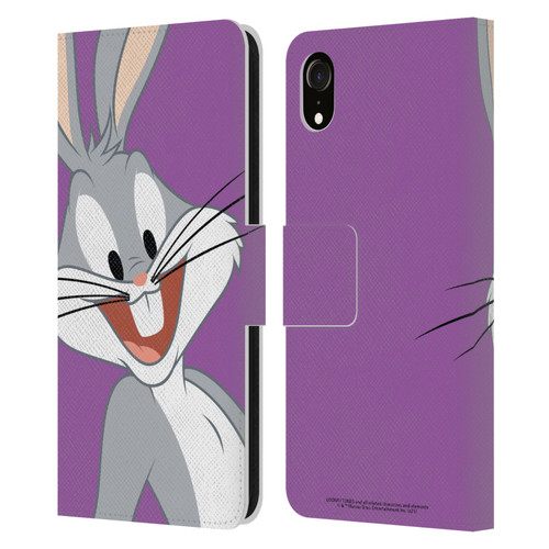 Looney Tunes Characters Bugs Bunny Leather Book Wallet Case Cover For Apple iPhone XR