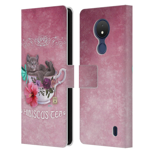 Ash Evans Graphics Hibiscus Tea Leather Book Wallet Case Cover For Nokia C21