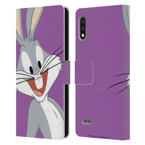Looney Tunes Characters Bugs Bunny Leather Book Wallet Case Cover For LG K22