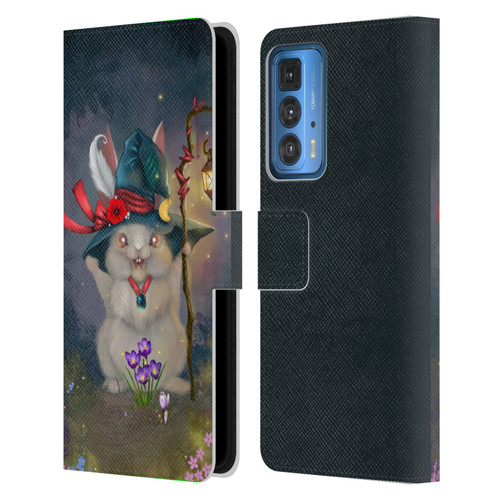 Ash Evans Graphics Magic Bunny Leather Book Wallet Case Cover For Motorola Edge (2022)