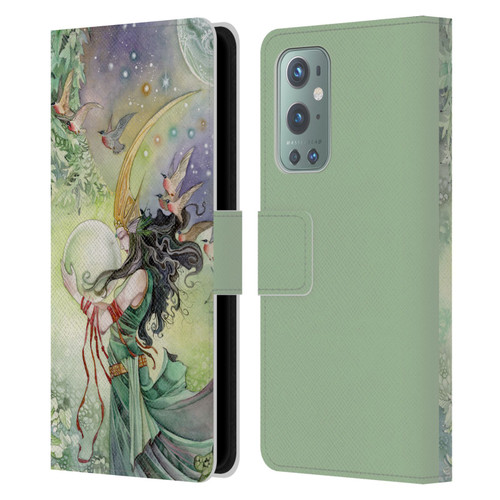 Stephanie Law Art World Leather Book Wallet Case Cover For OnePlus 9