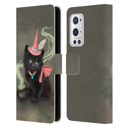 Ash Evans Graphics Familiar Spell Leather Book Wallet Case Cover For OnePlus 9 Pro