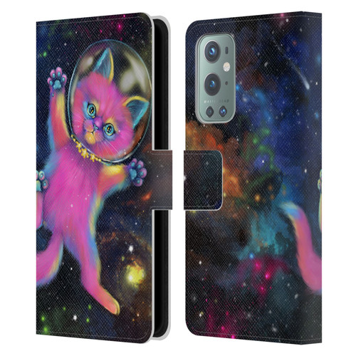 Ash Evans Graphics Lost In Space Leather Book Wallet Case Cover For OnePlus 9