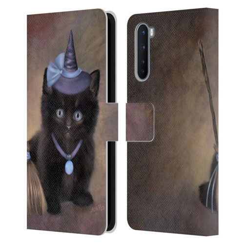 Ash Evans Graphics Broomstick Leather Book Wallet Case Cover For OnePlus Nord 5G