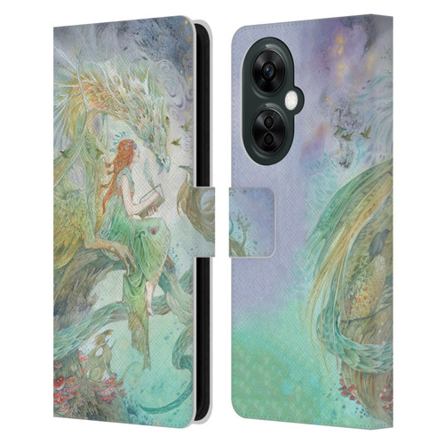 Stephanie Law Art Transcribing The Wind Leather Book Wallet Case Cover For OnePlus Nord CE 3 Lite 5G