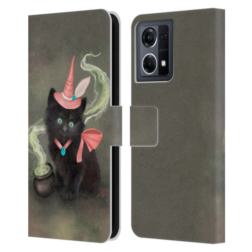 Ash Evans Graphics Familiar Spell Leather Book Wallet Case Cover For OPPO Reno8 4G