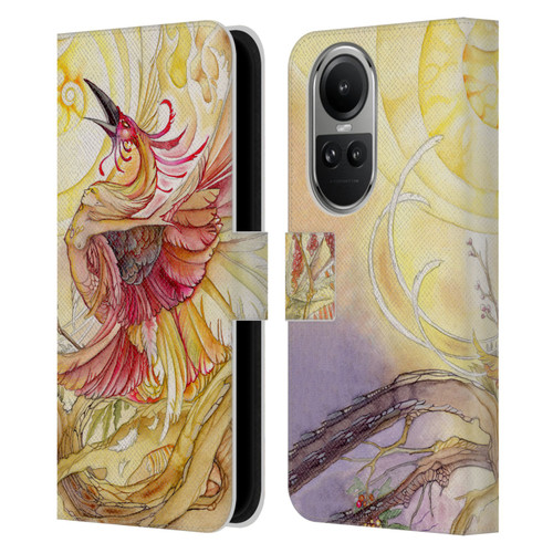 Stephanie Law Art Phoenix Leather Book Wallet Case Cover For OPPO Reno10 5G / Reno10 Pro 5G