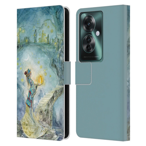 Stephanie Law Art Festival Night Leather Book Wallet Case Cover For OPPO Reno11 F 5G / F25 Pro 5G