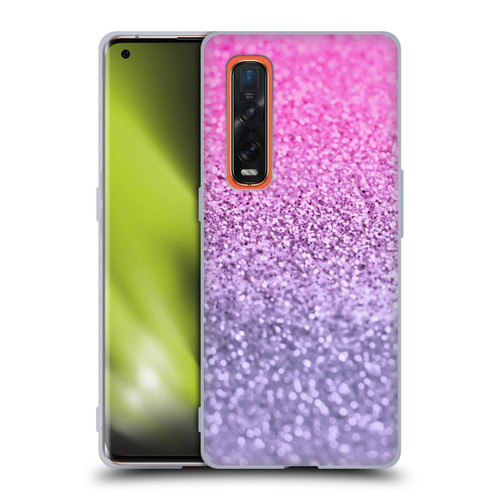 Monika Strigel Glitter Collection Lavender Pink Soft Gel Case for OPPO Find X2 Pro 5G