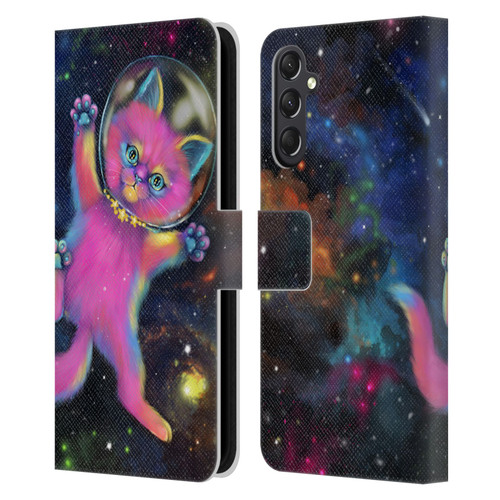 Ash Evans Graphics Lost In Space Leather Book Wallet Case Cover For Samsung Galaxy A24 4G / M34 5G
