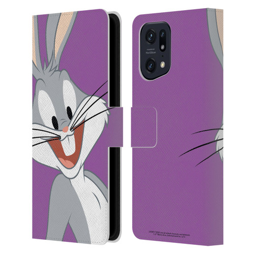 Looney Tunes Characters Bugs Bunny Leather Book Wallet Case Cover For OPPO Find X5