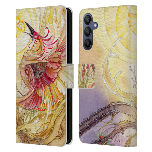 Stephanie Law Art Phoenix Leather Book Wallet Case Cover For Samsung Galaxy A15