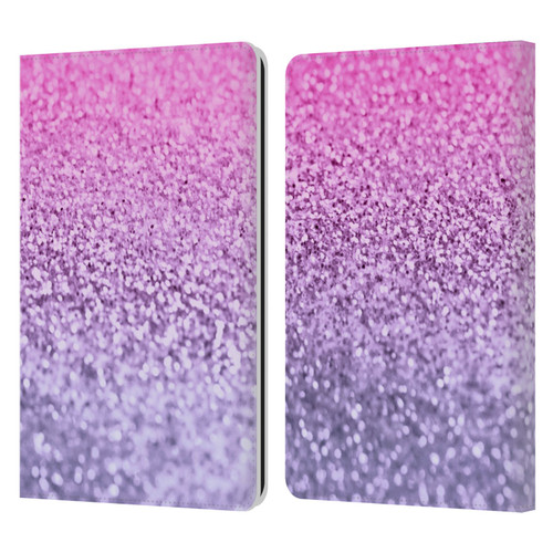 Monika Strigel Glitter Collection Lavender Pink Leather Book Wallet Case Cover For Amazon Kindle Paperwhite 1 / 2 / 3