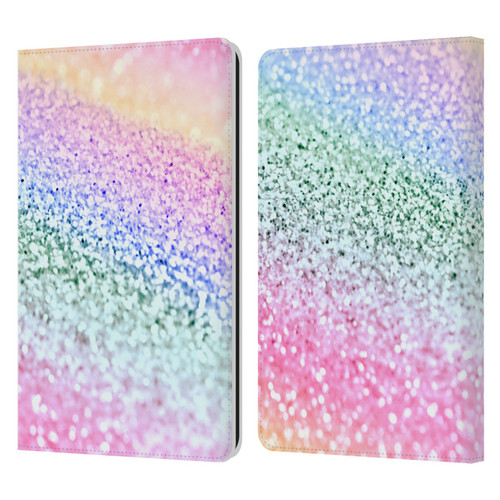 Monika Strigel Glitter Collection Unircorn Rainbow Leather Book Wallet Case Cover For Amazon Kindle Paperwhite 1 / 2 / 3