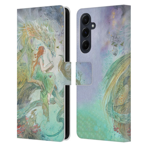 Stephanie Law Art Transcribing The Wind Leather Book Wallet Case Cover For Samsung Galaxy A55 5G