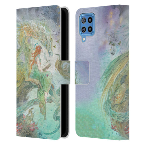 Stephanie Law Art Transcribing The Wind Leather Book Wallet Case Cover For Samsung Galaxy F22 (2021)