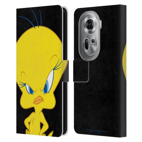 Looney Tunes Characters Tweety Leather Book Wallet Case Cover For OPPO Reno11 Pro