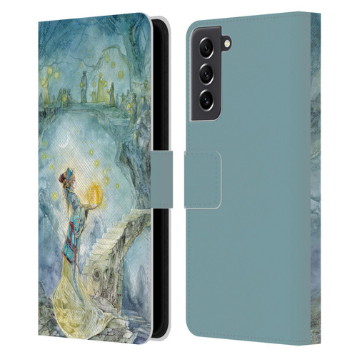 Stephanie Law Art Festival Night Leather Book Wallet Case Cover For Samsung Galaxy S21 FE 5G