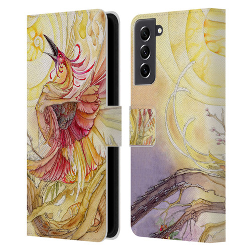 Stephanie Law Art Phoenix Leather Book Wallet Case Cover For Samsung Galaxy S21 FE 5G