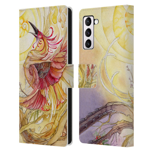 Stephanie Law Art Phoenix Leather Book Wallet Case Cover For Samsung Galaxy S21+ 5G
