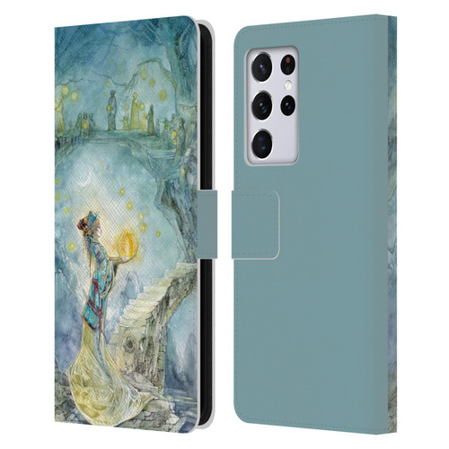 Stephanie Law Art Festival Night Leather Book Wallet Case Cover For Samsung Galaxy S21 Ultra 5G