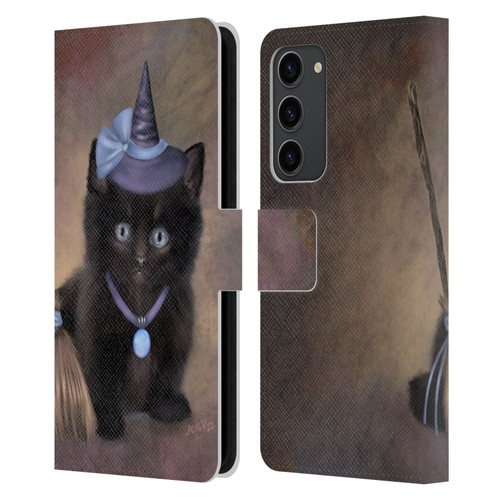 Ash Evans Graphics Broomstick Leather Book Wallet Case Cover For Samsung Galaxy S23+ 5G