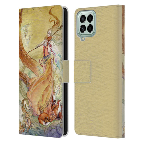 Stephanie Law Art Violin Leather Book Wallet Case Cover For Samsung Galaxy M33 (2022)
