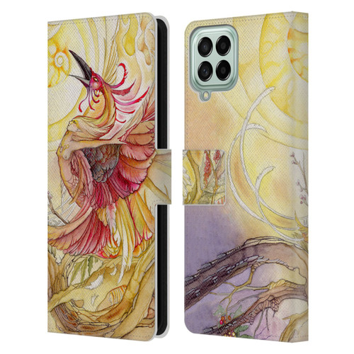 Stephanie Law Art Phoenix Leather Book Wallet Case Cover For Samsung Galaxy M53 (2022)