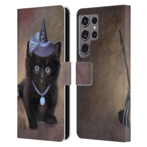 Ash Evans Graphics Broomstick Leather Book Wallet Case Cover For Samsung Galaxy S24 Ultra 5G