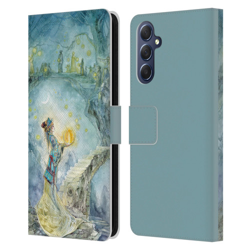 Stephanie Law Art Festival Night Leather Book Wallet Case Cover For Samsung Galaxy M54 5G