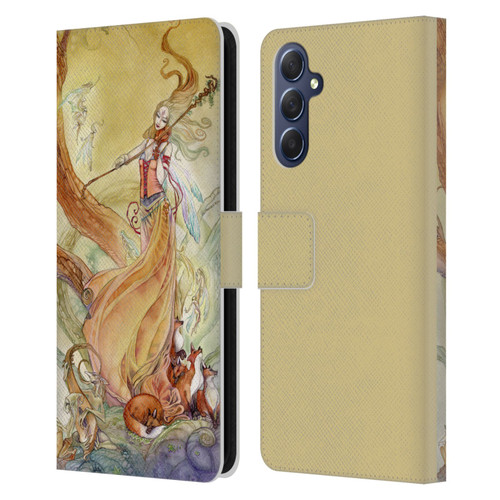 Stephanie Law Art Violin Leather Book Wallet Case Cover For Samsung Galaxy M54 5G