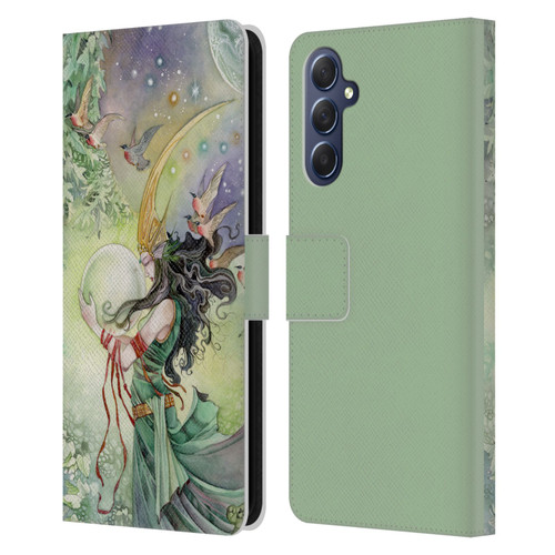 Stephanie Law Art World Leather Book Wallet Case Cover For Samsung Galaxy M54 5G