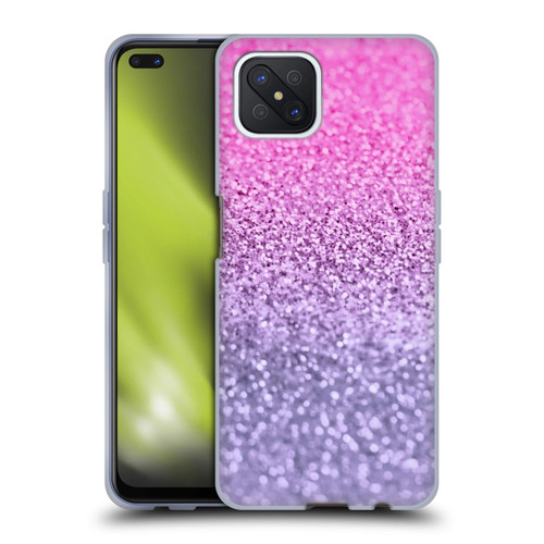 Monika Strigel Glitter Collection Lavender Pink Soft Gel Case for OPPO Reno4 Z 5G