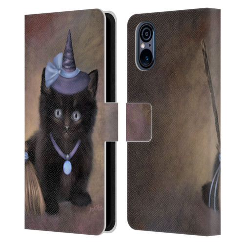 Ash Evans Graphics Broomstick Leather Book Wallet Case Cover For Sony Xperia 5 V 5G