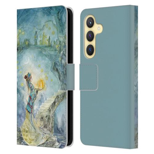 Stephanie Law Art Festival Night Leather Book Wallet Case Cover For Samsung Galaxy S24 5G