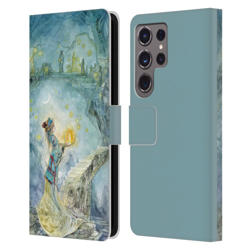 Stephanie Law Art Festival Night Leather Book Wallet Case Cover For Samsung Galaxy S24 Ultra 5G