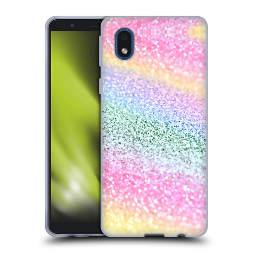 Monika Strigel Glitter Collection Unircorn Rainbow Soft Gel Case for Samsung Galaxy A01 Core (2020)