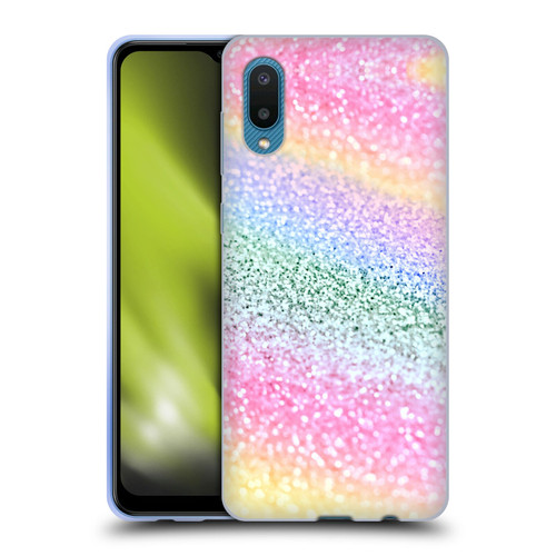 Monika Strigel Glitter Collection Unircorn Rainbow Soft Gel Case for Samsung Galaxy A02/M02 (2021)