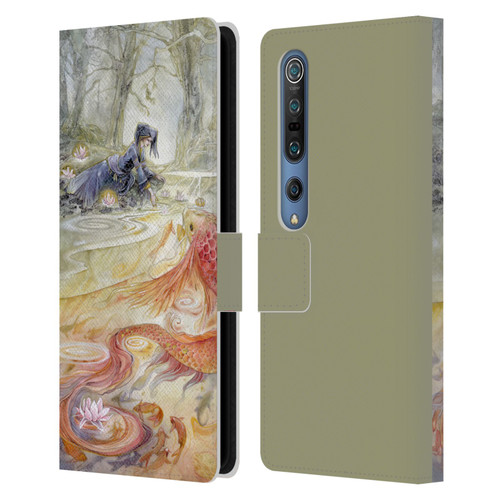 Stephanie Law Art Pure Heart Leather Book Wallet Case Cover For Xiaomi Mi 10 5G / Mi 10 Pro 5G