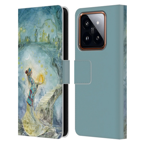 Stephanie Law Art Festival Night Leather Book Wallet Case Cover For Xiaomi 14