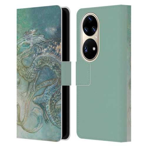 Stephanie Law Graphics Dragon Leather Book Wallet Case Cover For Huawei P50 Pro