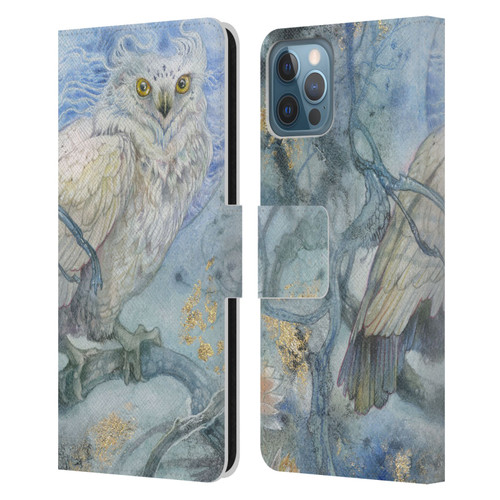 Stephanie Law Graphics Owl Leather Book Wallet Case Cover For Apple iPhone 12 / iPhone 12 Pro